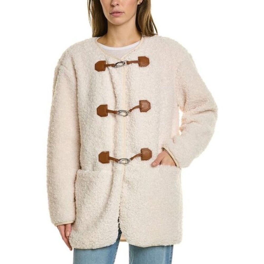 NWOT Avec Les Filles Sherpa Clasp Jacket Size Large